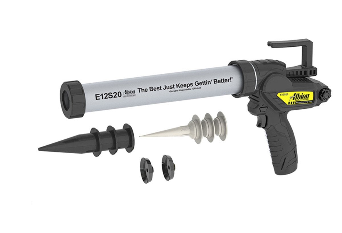 Albion Engineering E12S20 BLine Cordless Sausage Caulking Gun, No Drip, 12V, 20 oz Walmart Canada