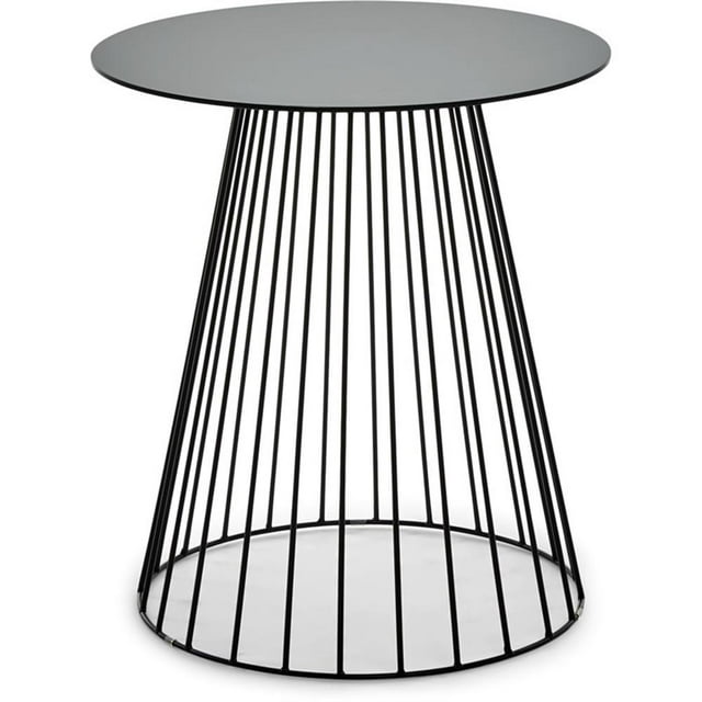 Serta Element Table d'Appoint Ronde en Noir Minuit