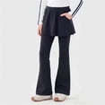 thumbnail image 2 of Girls Two Piece Pants Built In Shorts Flared Leg Design Activewear For Yoga Dance Everyday Comfort, 2 of 3