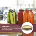 thumbnail image 6 of Hieromout 12 Sets Canning Jar Lids Type Jar Lid Cap Rings Set Reusable Canning Lid Cover Tinplate Regular Mouth Jar Lids for Home Kitchen Golden, 6 of 11