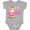 AC-Heather Grey, variant on Inktastic I'm One Giraffe Boys or Girls Baby Bodysuit
