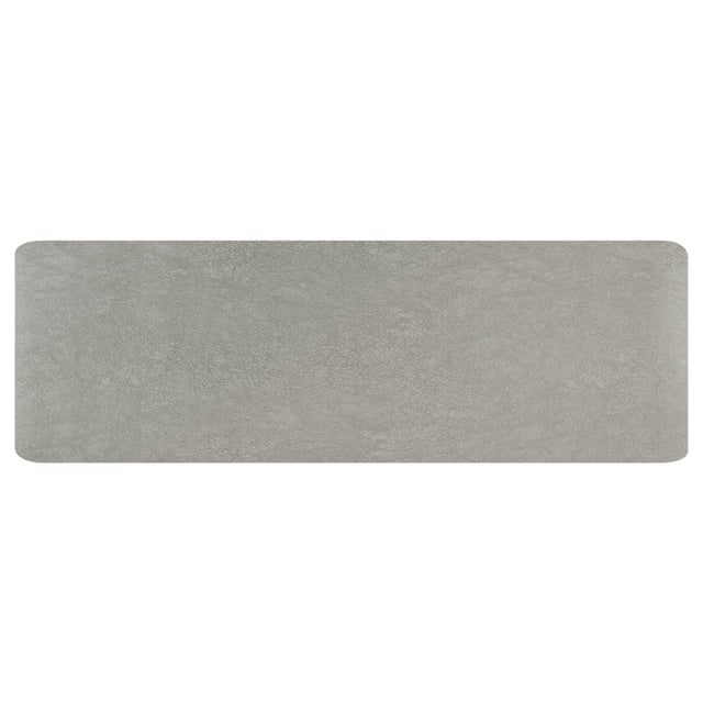 REGALWOVEN 1 Pcs Alfombrillas de Cocina, Alfombrillas Antideslizantes con Acolchado, Alfombra Impermeable Antideslizante Gris 18" x 48"