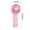 Pink, variant on USB Rechargeable Handheld Fan with 3 Adjustable Speeds, Compact Portable Mini Fan with 400mAh Battery and Hook – Perfect for Travel, Outdoor, Office, and Outdoor Activities
