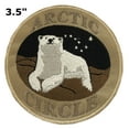 thumbnail image 2 of Arctic Circle Polar Bear Embroidered Patch Iron/Sew-On Applique Travel Souvenir, 2 of 2