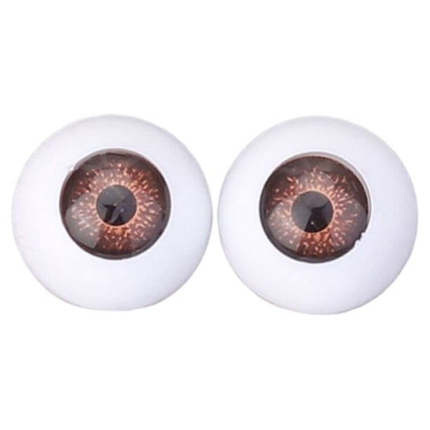 Ounissouiy 1 par de muñecas, globo ocular a presión, ojos de simulación acrílicos, juego de guardería, accesorios de repuesto DIY para niños Juguetes de construcción Tipo 1