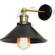 thumbnail image 4 of Aplique de pared de metal negro, lámpara de estilo rústico con cadena de tracción, luz industrial, adecuada para bombillas E27 en varias habitaciones, como dormitorio, baño, cocina (negro), 4 of 4