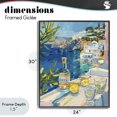 thumbnail image 4 of Stupell Industries Contemporary Drink By The Sea Balcony Black Framed Giclee Art, 24 x 30, by The Prints Vibe, 4 of 8