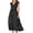 Black, variant on AOOCHASLIY Clarance Dresses for Women 2022Fashion Women Casual Dot Printing V-Neck Sleeveless Tie-in Waist Long Dress