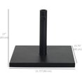 thumbnail image 3 of Outsunny Base de Parasol de Marché 29 lbs pour Patio, Extérieur, Noir, 3 of 10