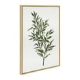 thumbnail image 2 of Kate and Laurel Sylvie Ruscus Framed Canvas Wall Art by Patricia Shaw, 23x33 Natural, Botanical Nature Art for Wall, 2 of 8