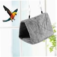 thumbnail image 1 of Nido de loros, hamaca de felpa cálida para invierno, tienda de campaña con jaula colgante suave, jaula de cueva colgante de felpa para loros y pájaros, 1 of 1