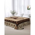 thumbnail image 6 of Texas Star Brown Flat Sheets Only Twin XL Size, Soft Breathable Bed Top Sheets for Mattress, Country Star Rustic Vintage Wooden Luxury Bedding Flat Sheets for Home Hotel Bedroom Bed Protection, 6 of 9