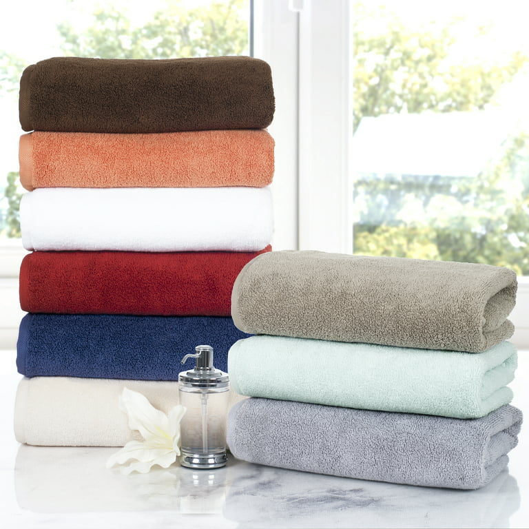 6 Piece 100% Zero Twist Cotton Towel Set by Somerset Home, White