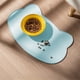 thumbnail image 4 of Tapete rectangular de silicona para perros y gatos | Antideslizante, antiderrames y con bordes elevados | Comedero lento y fácil de limpiar, ideal para el hogar o para viajar, 4 of 6