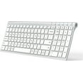 thumbnail image 1 of BK10 Bluetooth Keyboard, Multi-Device Wireless Keyboard with Numeric Keypad, Rechargeable Ultra Slim Compact Portable Keyboard for Mac, iPad, PC, Desktop, Laptop, iOS, Android, Windows, 1 of 7