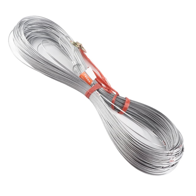 Steel Wire Measuring Rope Good Flexibility Sturdy Steel Rope Measuring Cord with Scale for Well Construction 100m/328.1ft