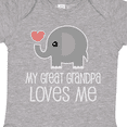 thumbnail image 4 of Inktastic My Great Grandpa Loves Me Boys or Girls Baby Bodysuit, 4 of 5