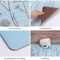 thumbnail image 5 of 2Pcs Kitchen Mat, Cushioned Kitchen Rugs and Mats, Non-Slip Waterproof Comfort Standing Kitchen Floor Mat for Kitchen, Floor Home, Office, Sink 17"x47"+17"x29" (Blue), 5 of 6