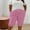 J143Hot Pink, variant on Zormilly Plus Size Shorts for Women, Casual Elastic Waist Pants with Pockets, Soft Summer Cotton Bermuda Shorts, L-5XL