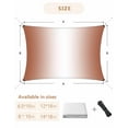thumbnail image 6 of Sun Shade Sail 8x10Ft Ombre Abstract Gradient Burnt Orange and White Uv Block Sunshade Canopy Outdoor Shade Cover Rectangle Shade Cloth For Patio Garden Yard Deck Pergola, 6 of 6