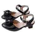 thumbnail image 5 of Zanarzt Girls Mary Jane Shoes Big Kids Girl Open Toe Dress Shoes Party Wedding Shoes Black,US 13, 5 of 5
