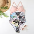 thumbnail image 3 of Edvintorg Women's One Piece Swimsuits Halter Cutout High Waisted Bathing Suit Wrap Tie Back Push-Up Padded Swimwear 1 Piece Swimsuit Monokini, 3 of 3