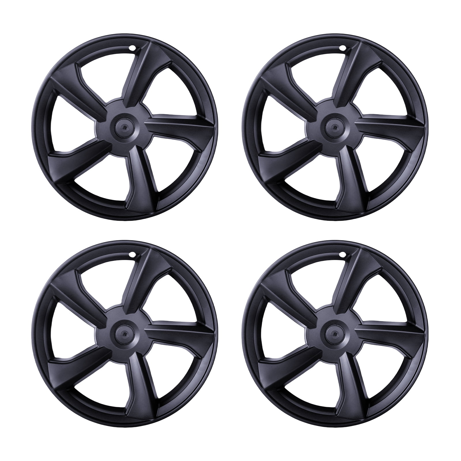 19-inch Hubcaps Wheel Skin Covers Compatible with 2025 2026 Tesla Model Y Juniper, Durable ABS Plastic Rim Covers (Set of 4), Fit for Standard Wheels - Snap On Tire Cover Replacement