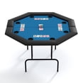 thumbnail image 1 of 8-Player Octagon Poker Table with Foldable Legs & Cup Holders, 1 of 7