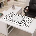 thumbnail image 3 of 31.5x15.7 Inch Gaming Mouse Pad, Non-Slip Stitched Rubber Desk Mat for Desktop & Laptop,Dachshund Silhouette White Pattern, 3 of 6