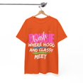 thumbnail image 5 of Bougie Trash Where Hood and Classy Meet - Unisex Cotton Tee, 5 of 7