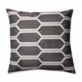 thumbnail image 1 of Pillow Perfect 598543 Détail Graphique Fer 16.5 in. Jeter Oreiller&44; Gris, 1 of 1