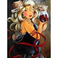 thumbnail image 1 of Cuadros Decorativos 5D diamante pintura cuadrado diamante DIY belleza y vino tinto Sywqhk Nuevos Originales, 1 of 9