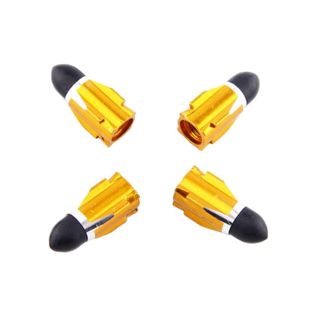 álvula ático de 8 mm, prueba de polvo ástago álvula de sello de aleación, universal, apto para automóviles, Amarillo + negro Yotijar Vástagos de válvula de neumático de rueda