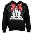 thumbnail image 2 of Adult Minnie Peeking Pullover Hoodie Black, 2 of 2