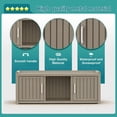thumbnail image 6 of Shoe Cabinet Waterproof UV-Resistant, Storage Bench Indoor Outdoor with Adjustable Shelves, for Entryway Bedroom, Hallway, Living Room (2 Door), 6 of 7