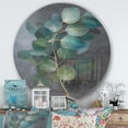 thumbnail image 2 of Designart 'Fresh leaves I' Art Mural Rond en Métal Style Ferme - Disque de 36, 2 of 5
