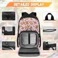 thumbnail image 2 of Yspwyqan Girls Backpack and Lunch Box Set, Pink Capybara Strawberry Backpack Set for School Ages 6-8, Trendy Double Zip Front Pocket Purse for Back to School Gifts, 2 of 7