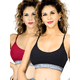 thumbnail image 1 of Set de 2 Bras Mujer Unitalla Con Copas Push Up Peto Medio Comodidad Sin Varilla, 1 of 5