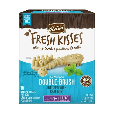 UPC: 0022808660552 | Merrick Mint Flavor Dental Treat for Dogs 27 oz Box
