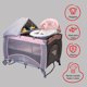 thumbnail image 3 of Cuna Corral Para Bebé AEIOU P1002 con Bambineto y Cambiador rosa, 3 of 8
