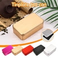 thumbnail image 2 of Boîte de Rangement en Fer-Blanc pour Thé et Produits Secs, 11 6.5 3.5 cm, Rouge/doré/pêche/noir/argenté, Résistante à l'Humidité et Exquise, 2 of 8