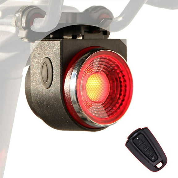 Wireless Bicycle Alarm with Brake Light 115dB Waterproof Alarm Remote Control Anti-Theft Bike Detector Alarm