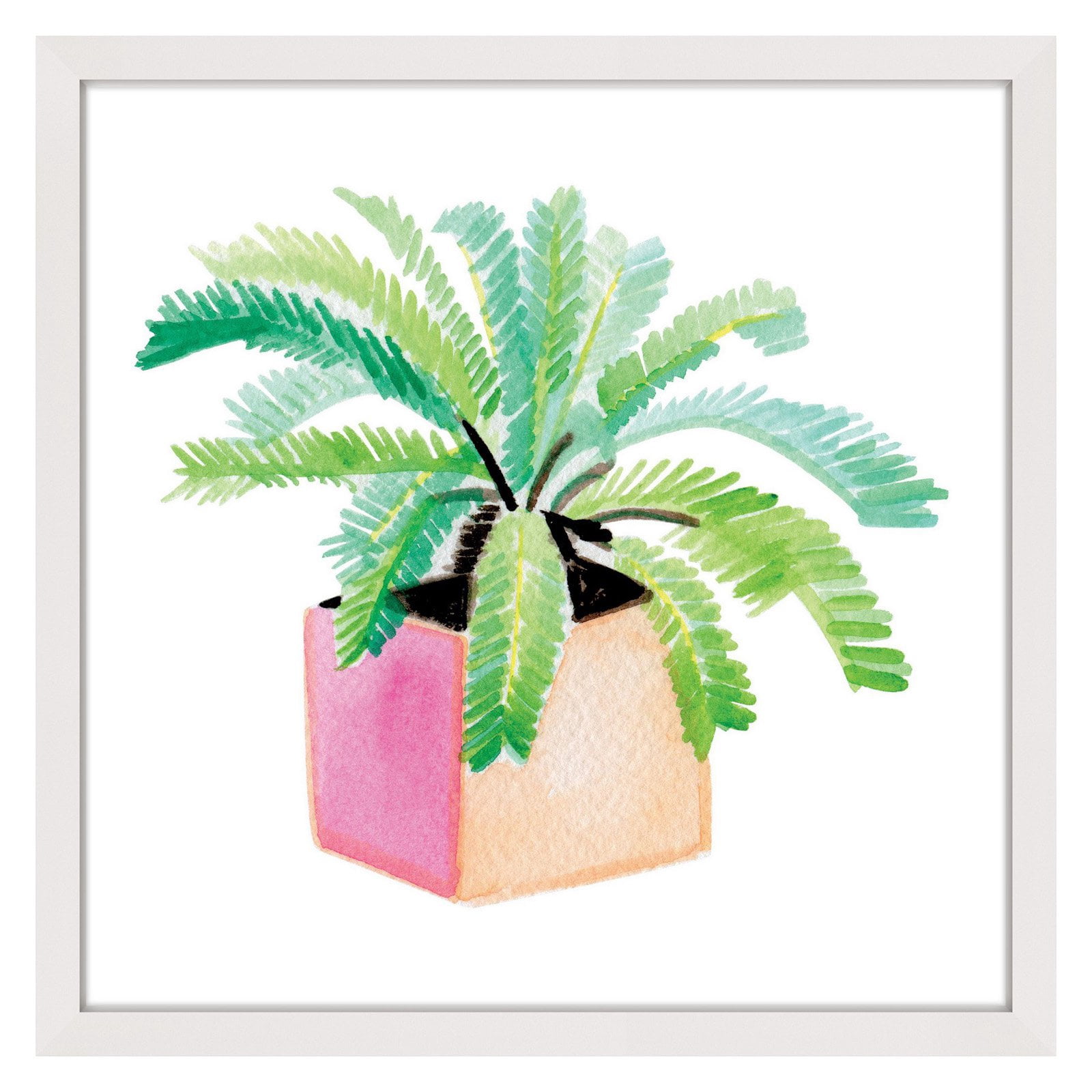 Marmont Hill "Potted Plant" by Molly Rosner Framed Painting Print