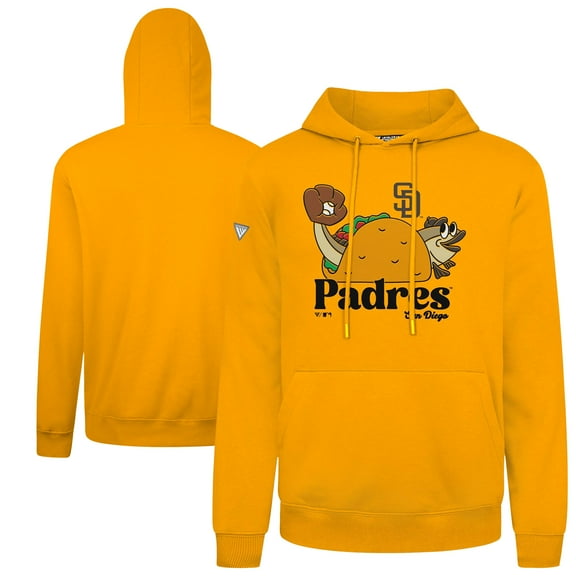 Men's-Levelwear Gold San Diego Padres Podium Ballpark Food Pullover Hoodie