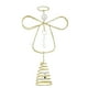 thumbnail image 2 of Adornos navideños, adornos navideños, regalos navideños. Ángel de cristal para la punta del árbol con luces. Ángel con copas de cristal., 2 of 9
