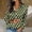 Army Green, variant on Womens Button Down Shirt Long Sleeve Lapel Stain Blouse Ladies Casual Loose Comfy Polka Dots Top for Everyday Outing Wear Weekend Activities
