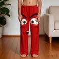 thumbnail image 5 of Qunyiney Graphic Pants for Boys with Pockets Funny Pants Beach Elastic Waist Wide Leg Relaxed Fit Pants Size 6, 5 of 9