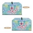thumbnail image 6 of FOR U DESIGNS Butterfly Flower Pattern Microwave Oven Cover Wear-Resistan Microwave Oven Folding Covers Dust-Proof Kitchen Appliance Covers (18.25" W x 14.5" D x 11" H)-S, 6 of 8