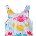 thumbnail image 4 of Baby Girls One Piece Swimsuit Ruffle Sleeveless Backless Bikini Swimwear Bathing Suit 0-3Y MHX, 4 of 5