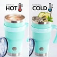 thumbnail image 3 of ALBOR - Insulated Tumbler - Coffee Mug with Handle, 2 Lids & More - 30 Oz, Seafoam, 3 of 7